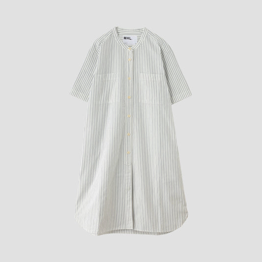 YARN DYE COTTON LINEN DRESS