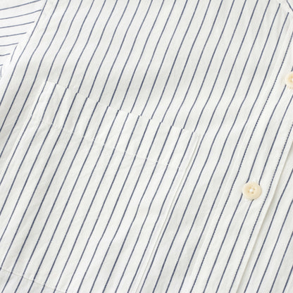YARN DYE COTTON LINEN DRESS