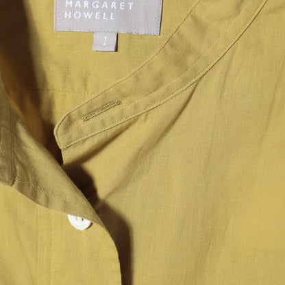 PIECE DYED WASHED COTTON SHIRT