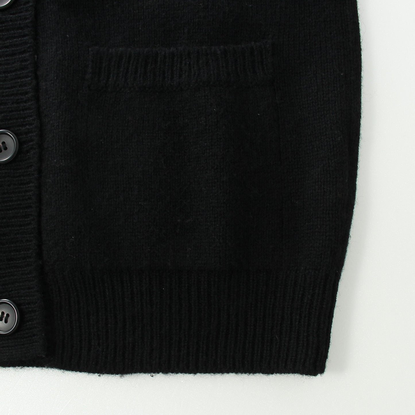 RIB COLLAR CARDIGAN KNIT