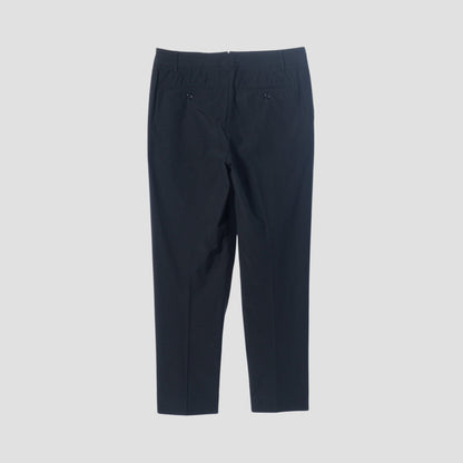 COTTON SILK PLAIN WEAVE TROUSERS