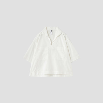 GARMENT DYE COTTON POPLIN SHIRT