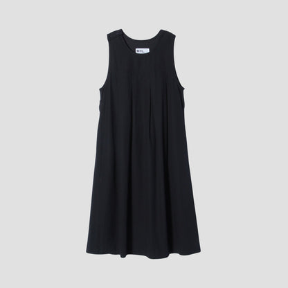 TWISTED ORGANIC COTTON TWILL DRESS
