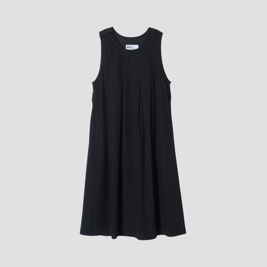TWISTED ORGANIC COTTON TWILL DRESS