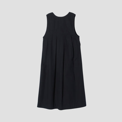 TWISTED ORGANIC COTTON TWILL DRESS