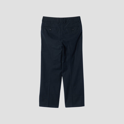 BRUSHED COTTON WOOL TROUSERS