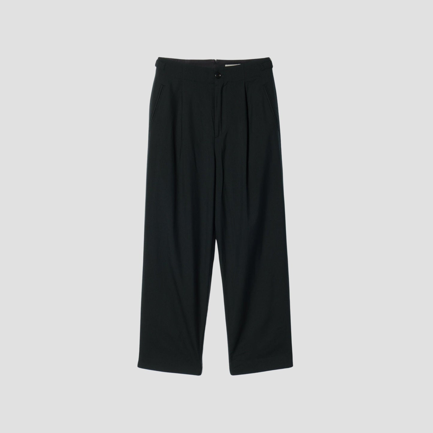 FINE WOOL POPLIN TROUSERS