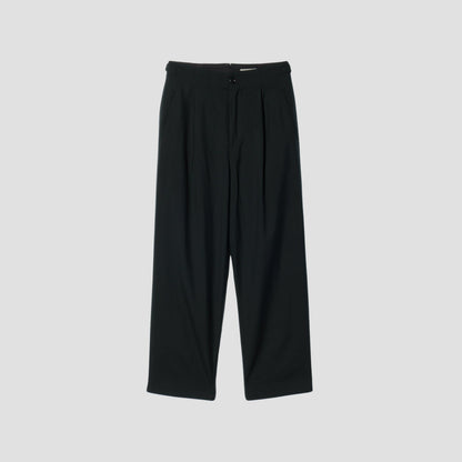 FINE WOOL POPLIN TROUSERS