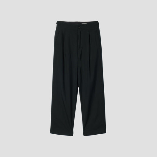 FINE WOOL POPLIN TROUSERS
