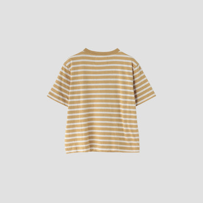 ROUGH COTTON STRIPE JERSEY