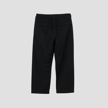 LINEN COTTON TWILL TROUSERS