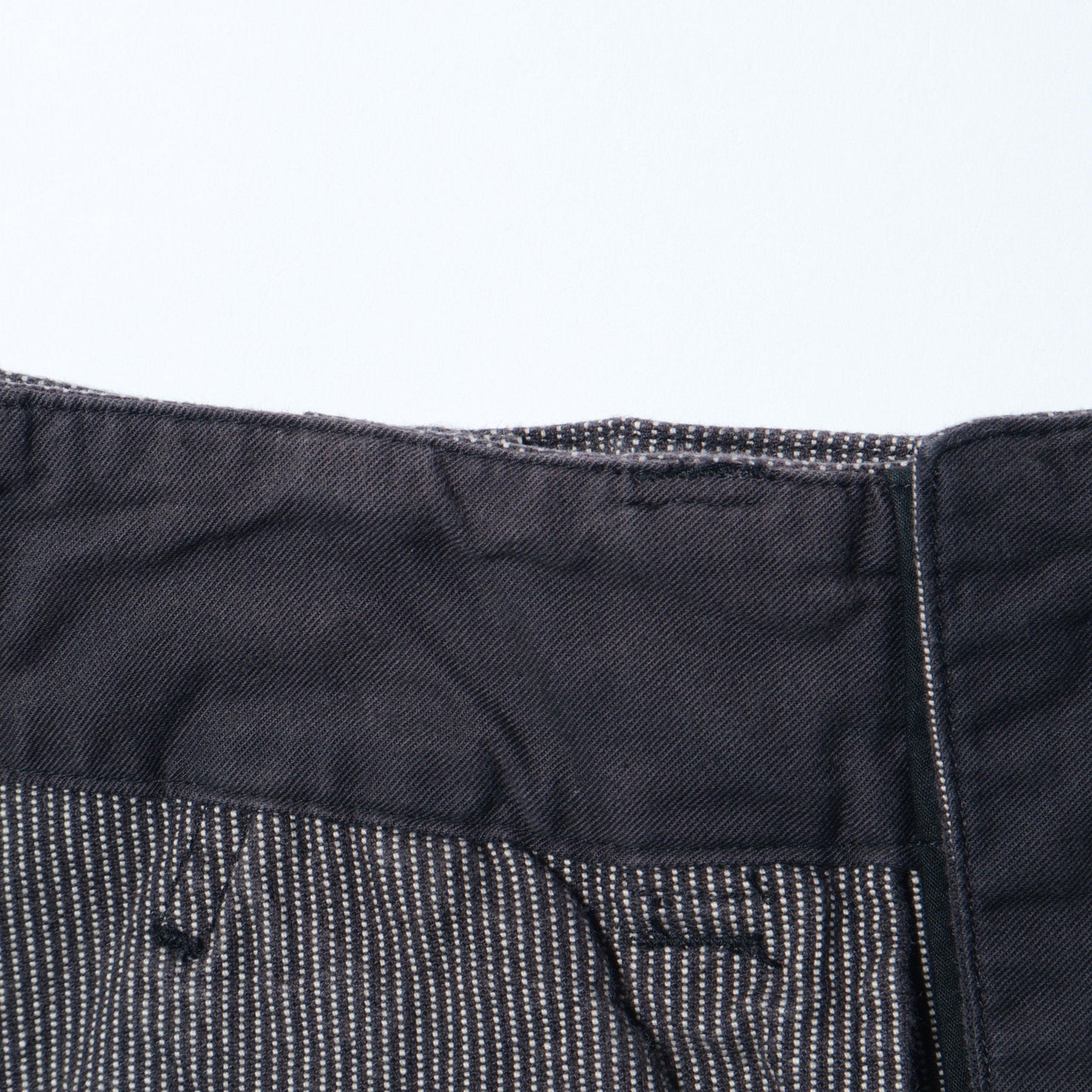 WORKWEAR STRIPE COTTON LINEN SKIRT