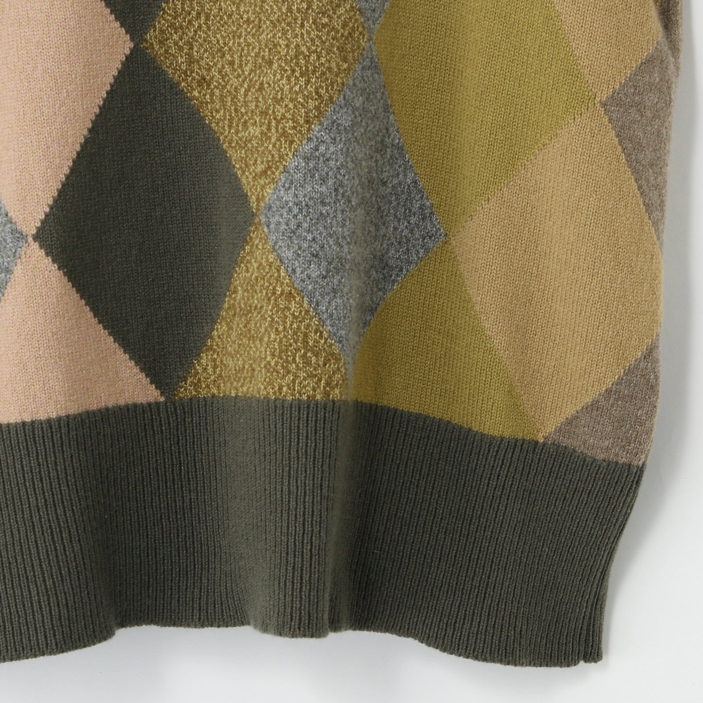 BOXY ARGYLE JUMPER KNIT