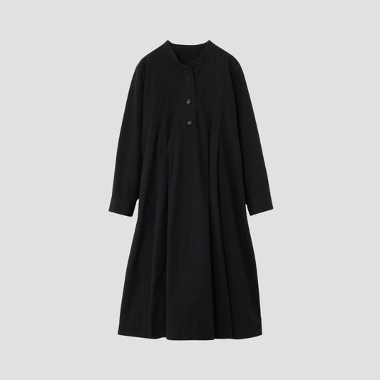 STIFF COTTON POPLIN DRESS