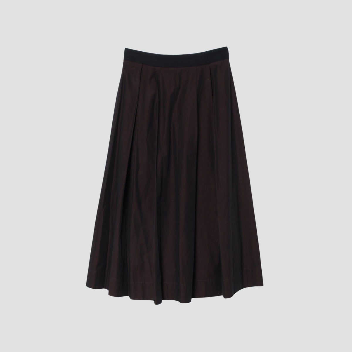 FINE COTTON CHAMBRAY  SKIRT