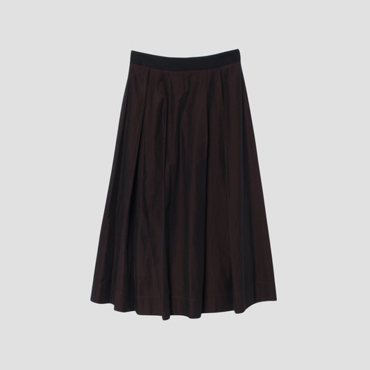 FINE COTTON CHAMBRAY  SKIRT