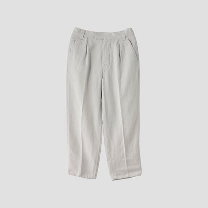 COTTON LINEN HERRINGBONE(MHL SHOP限定) TROUSERS