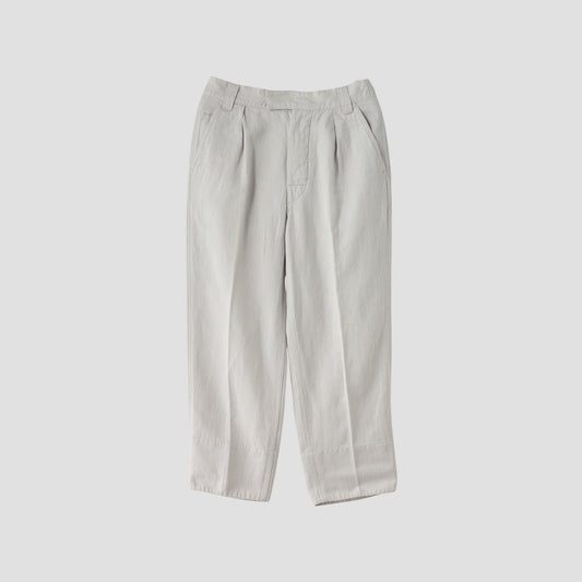 COTTON LINEN HERRINGBONE(MHL SHOP限定) TROUSERS