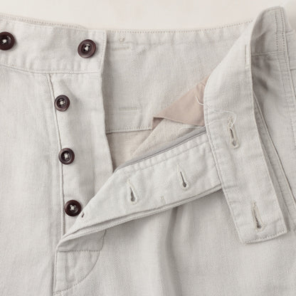 COTTON LINEN HERRINGBONE(MHL SHOP限定) TROUSERS