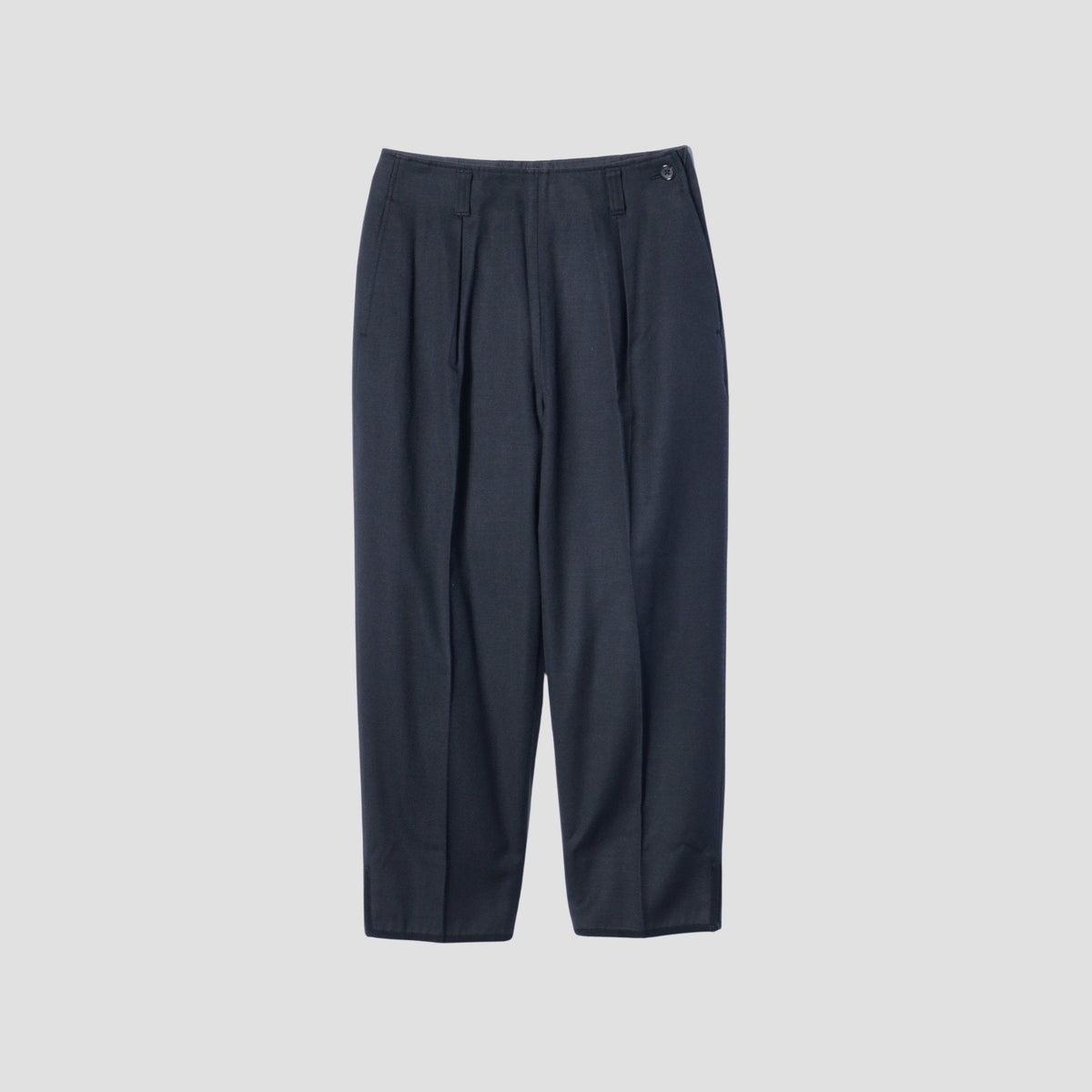 WHIPCORD WOOL COTTON TROUSERS