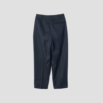 WHIPCORD WOOL COTTON TROUSERS