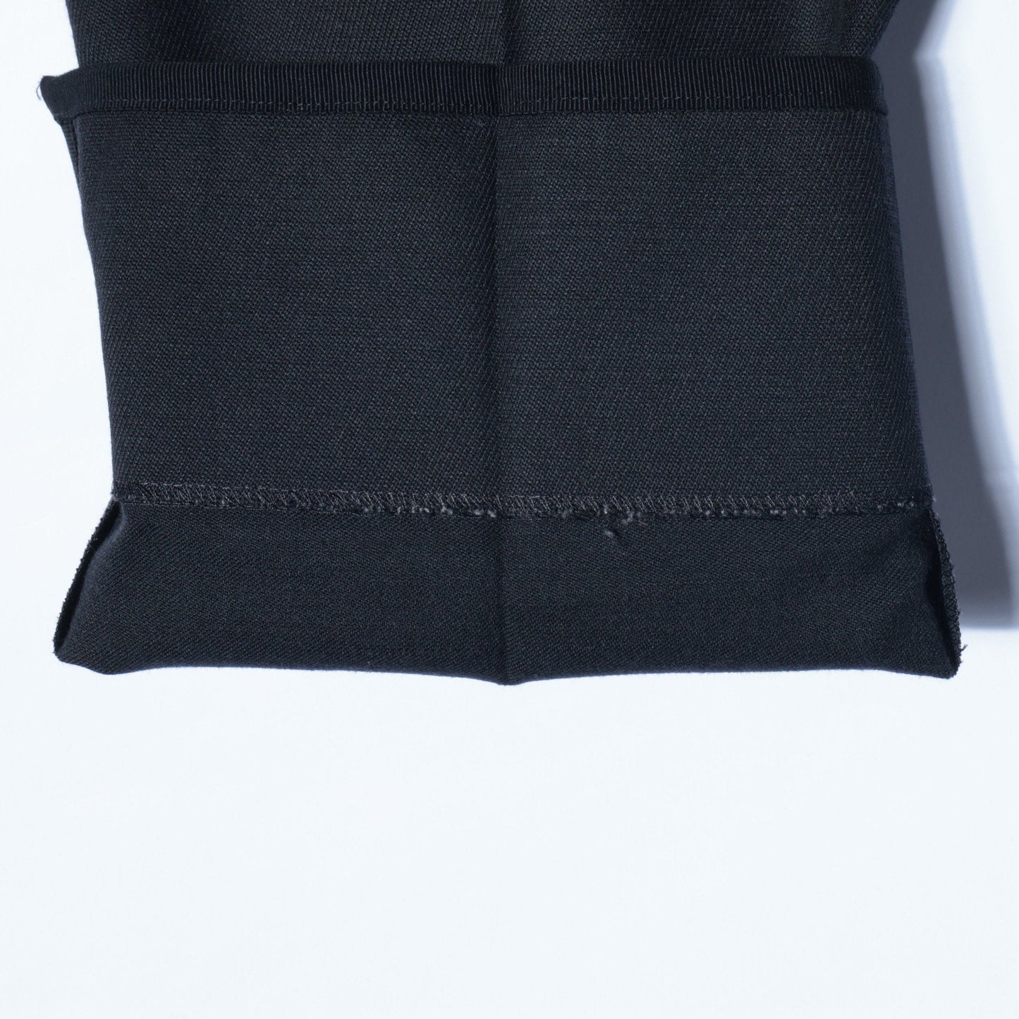 WHIPCORD WOOL COTTON TROUSERS
