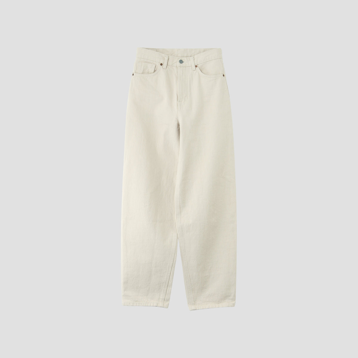 WHITE DENIM TROUSERS