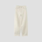 WHITE DENIM TROUSERS