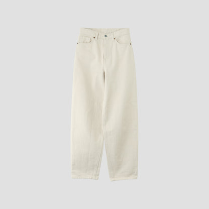 WHITE DENIM TROUSERS