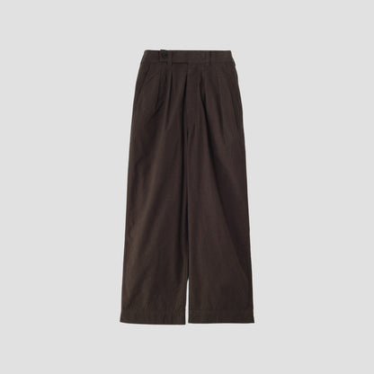OVERDYE MELANGE COTTON LINEN TROUSERS