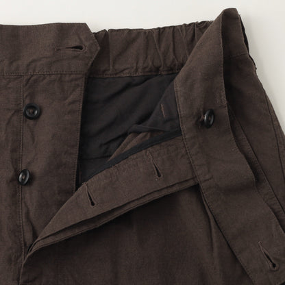 OVERDYE MELANGE COTTON LINEN TROUSERS