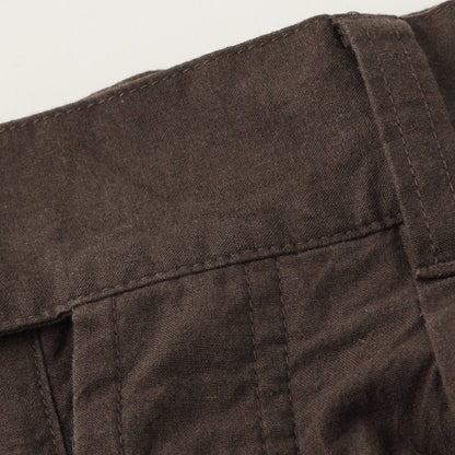 OVERDYE MELANGE COTTON LINEN TROUSERS