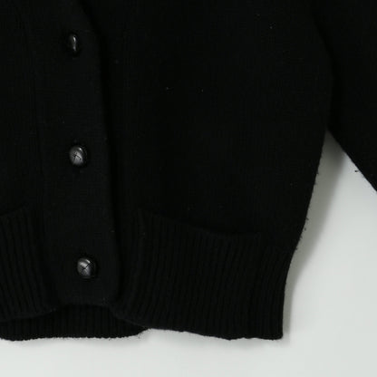 CROPPED SHAWL COLLAR CARDIGAN KNIT