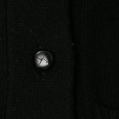 CROPPED SHAWL COLLAR CARDIGAN KNIT
