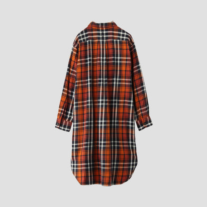 ORANGE TARTAN DRESS