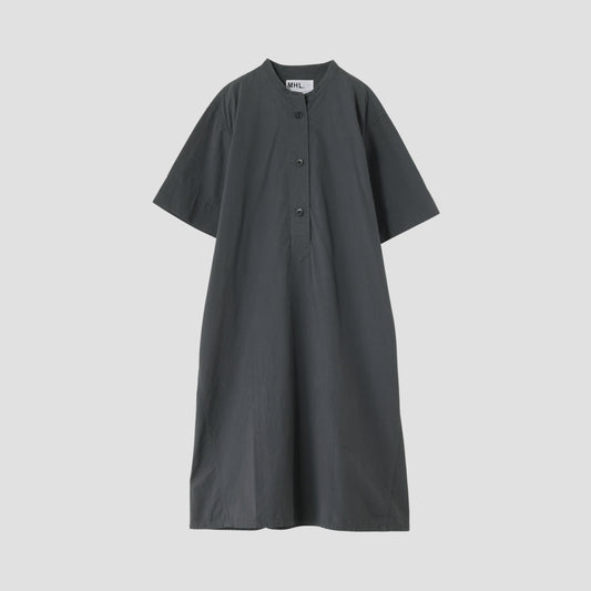 SANDED COTTON LINEN DRESS