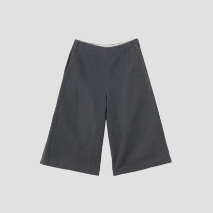COTTON LINEN CANVAS TROUSERS
