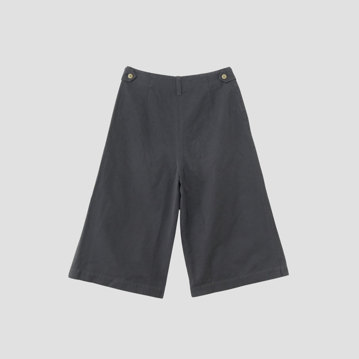 COTTON LINEN CANVAS TROUSERS