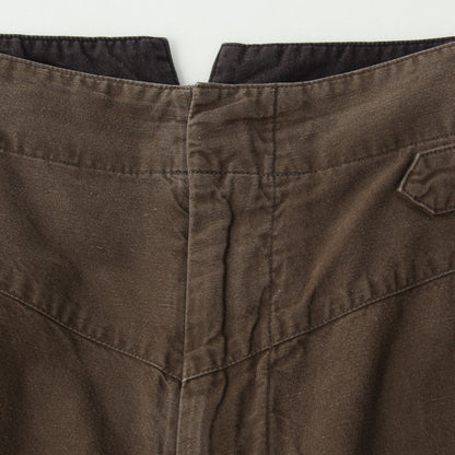 COTTON LINEN TWILL TROUSERS