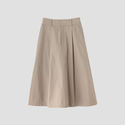 COTTON PLAIN WEAVE SKIRT
