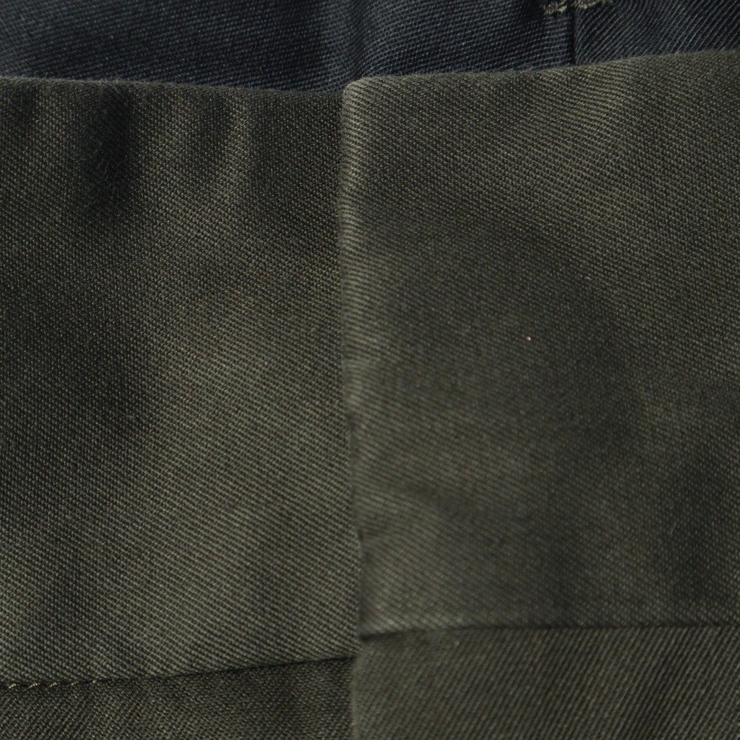 DENSE FINE COTTON TWILL TROUSERS