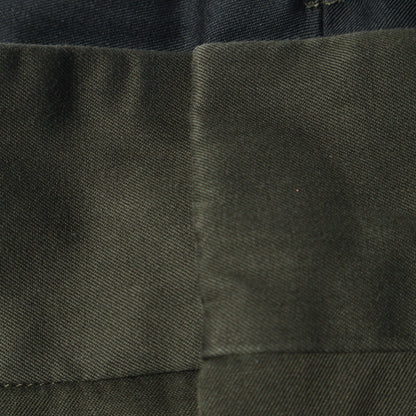 DENSE FINE COTTON TWILL TROUSERS