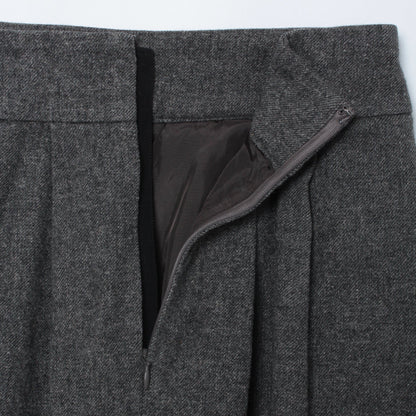 WOOL LINEN TWEED SKIRT