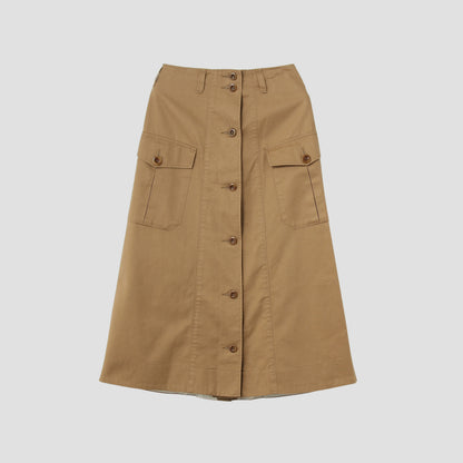 JAPANESE COTTON LINEN DRILL SKIRT