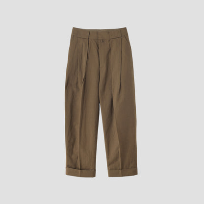 SOFT WOOL LINEN TROUSERS