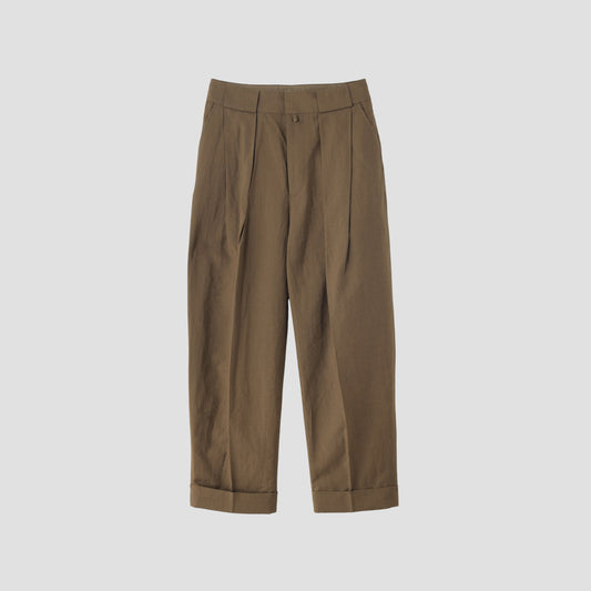 SOFT WOOL LINEN TROUSERS