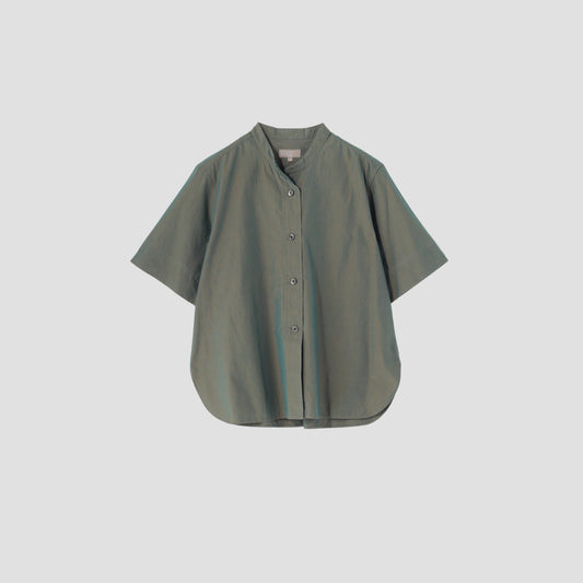 YARN DYED COTTON POPLIN SHIRT