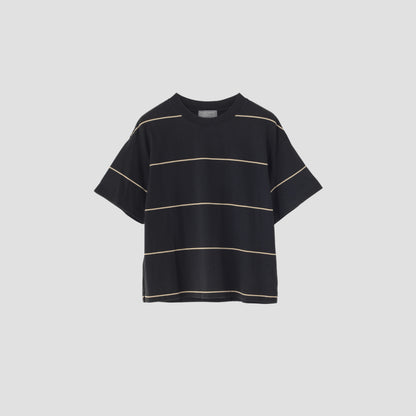 SPACED STRIPE COTTON JERSEY