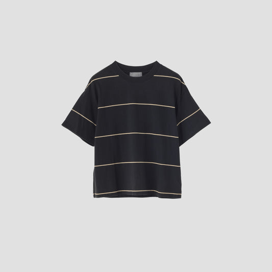 SPACED STRIPE COTTON JERSEY