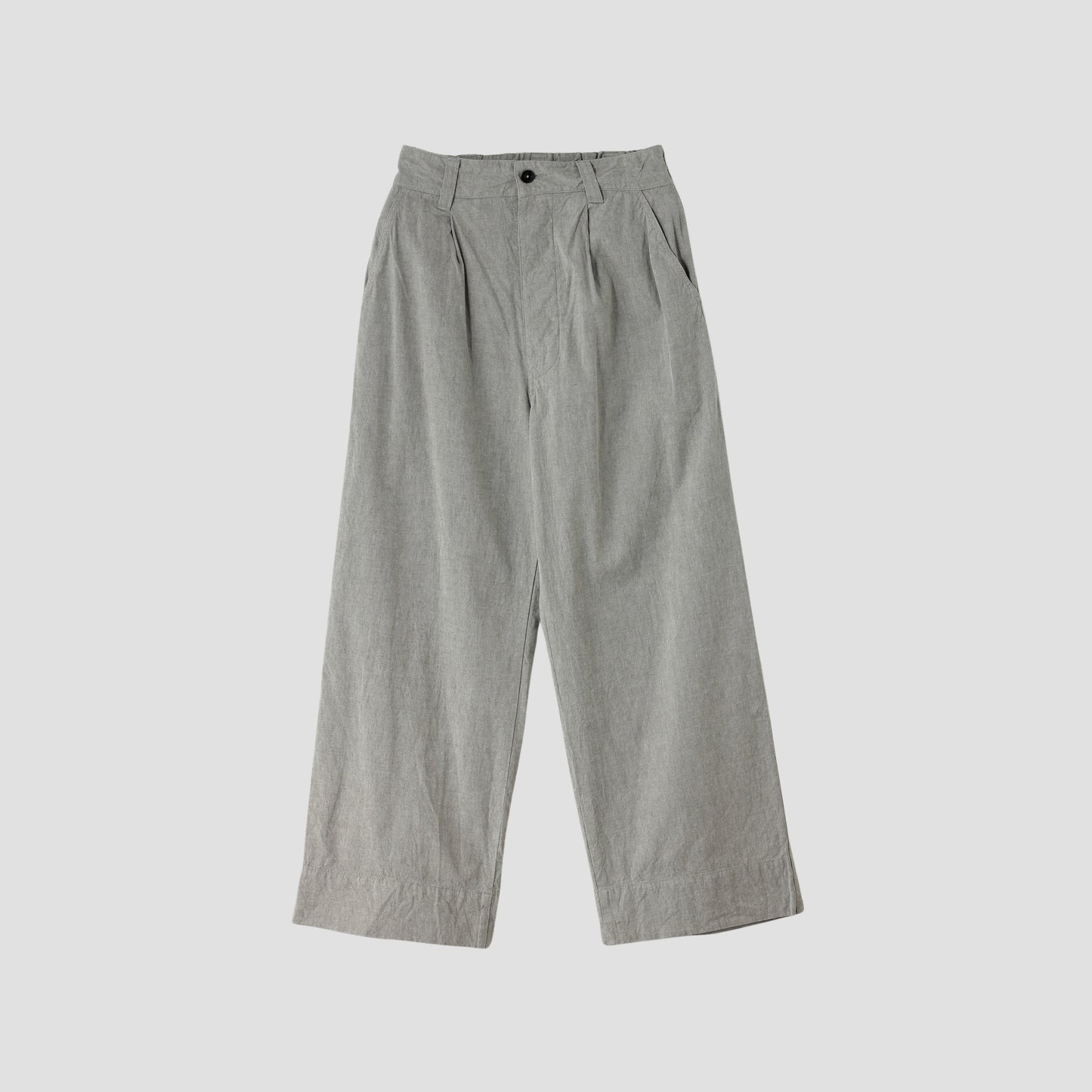 OVERDYE MELANGE COTTON LINEN TROUSERS